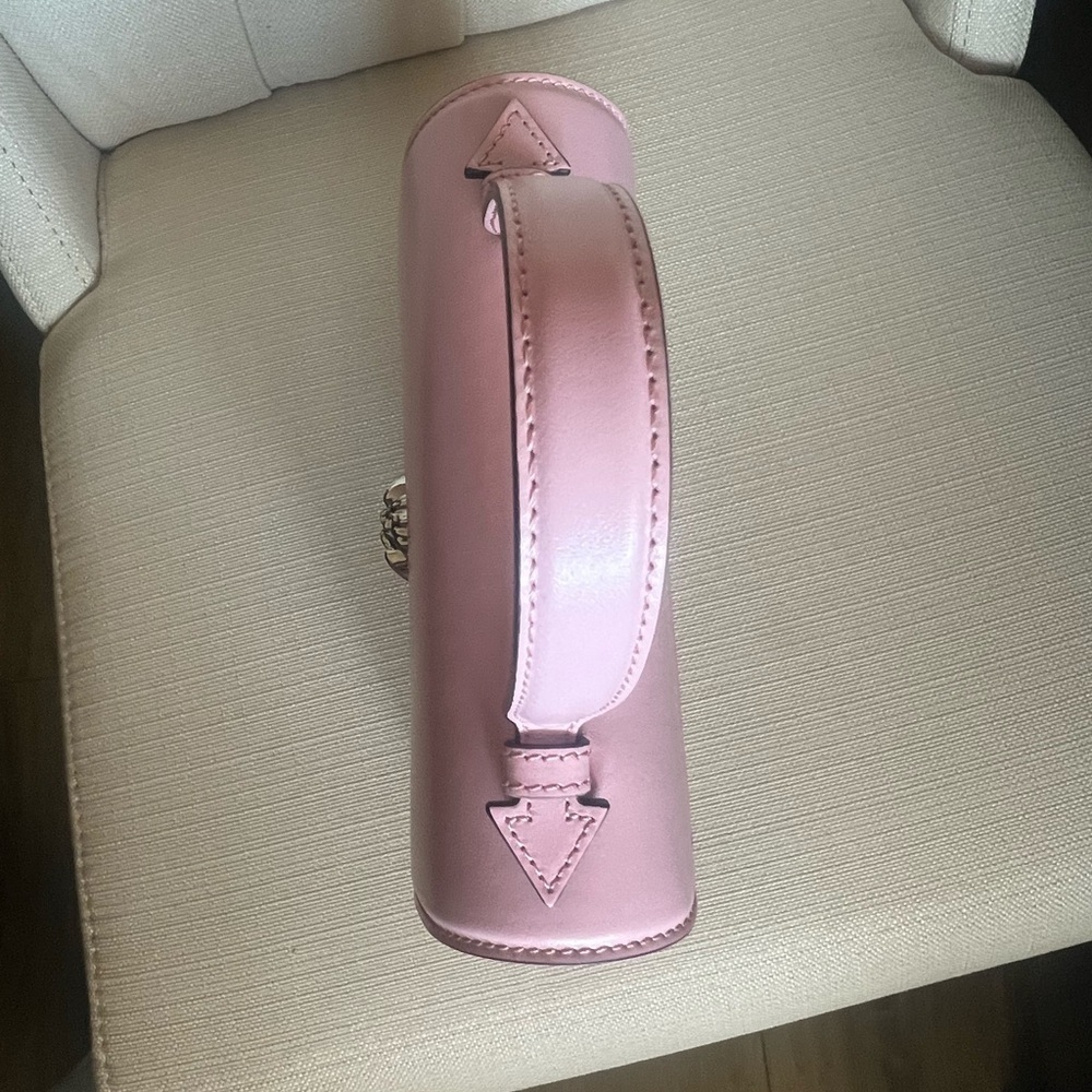 VERSACE La Medusa Pink Top Handle Shoulder Calfskin Leather Handbag Box Dust bag - Picture 9 of 15